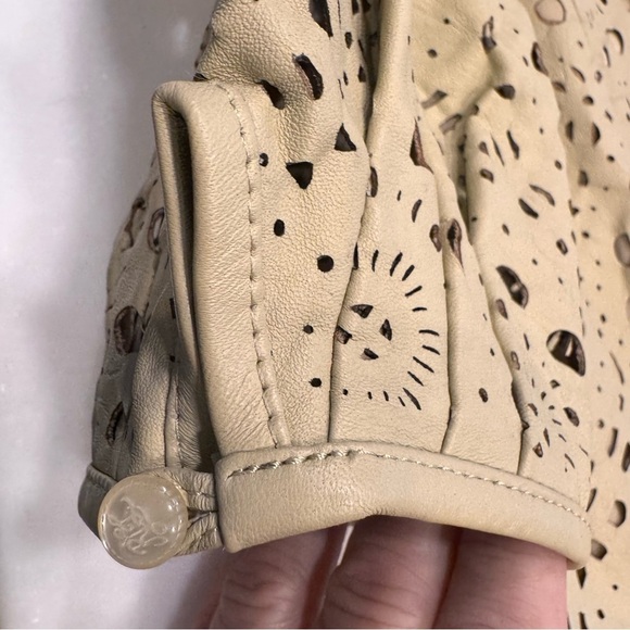 Ralph Lauren Black Label Women’s Top, Lamb Leather Peplum Cutout,  Size 8 NWT - Picture 11 of 12